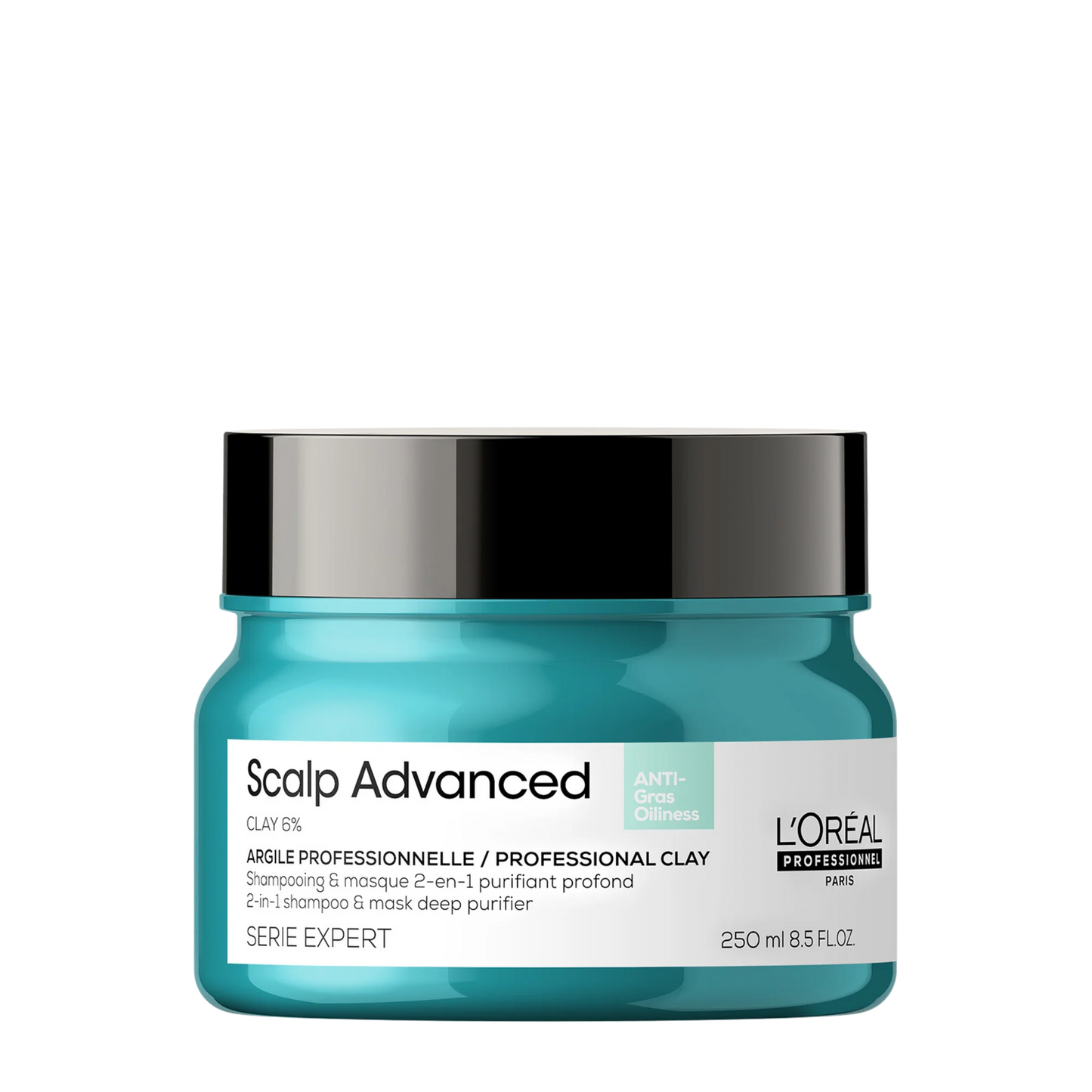 L'Oreal Professional Scalp Advanced Anti-Oiliness 2-in-1 Deep Purifier Clay 250ml