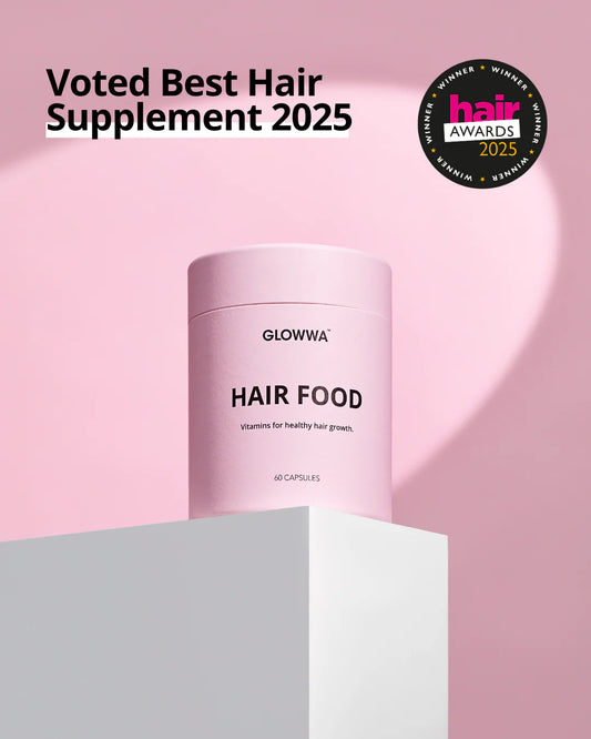 GLOWWA HAIR FOOD - Hair Vitamins, 1 Month Supply
