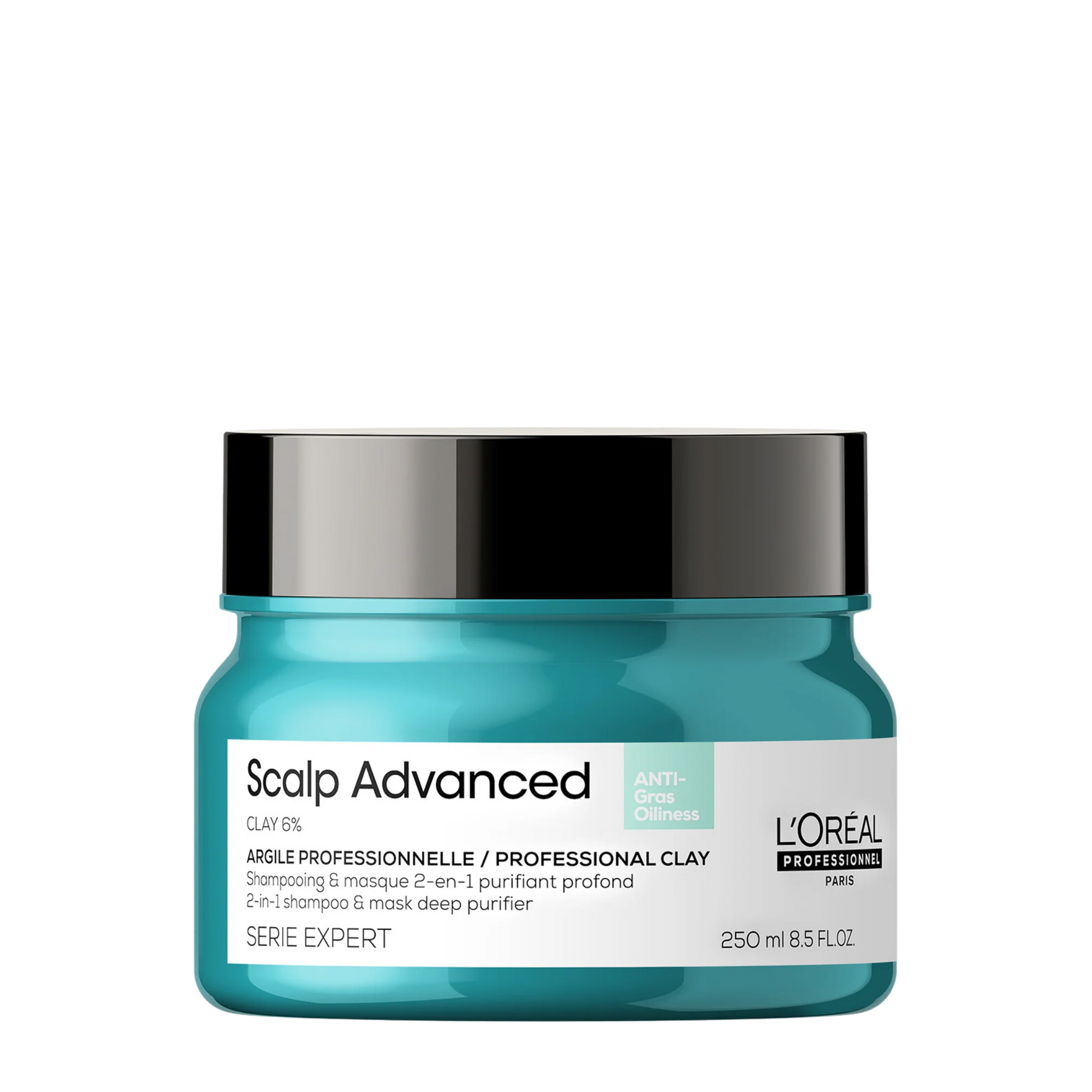 L'Oreal Professional Scalp Advanced Anti-Oiliness 2-in-1 Deep Purifier Clay 250ml